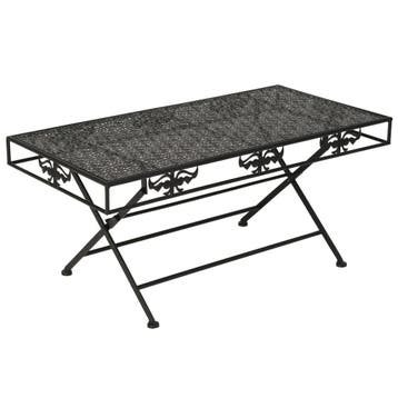 vidaXL Salontafel vintage stijl inklapbaar 100x50x45 cm, 100 tot 150 cm, Verzenden, Nieuw, 50 tot 100 cm