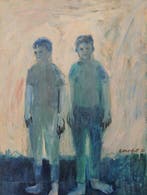 Contemporary European School (XX) - The blue brothers