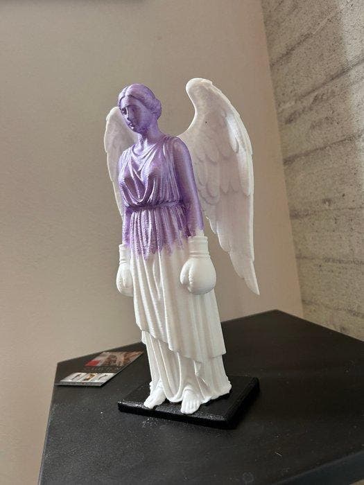 Andrea Giorgi - Angel woman boxer, Antiek en Kunst, Kunst | Designobjecten