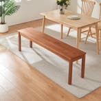 Eetkamerbank Trerunulu 160x35x45 cm walnootkleurig [en.casa], Huis en Inrichting, Banken | Sofa's en Chaises Longues, Verzenden