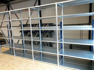 Gebruikte/ Nieuwe Legbordstelling Stelling 30 t/m 100cm diep, Zakelijke goederen, Kantoor en Winkelinrichting | Magazijn, Stelling en Opslag