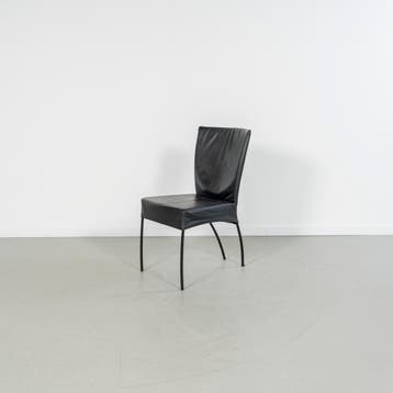 6x Montis Spica Stoel Zwart Leder - Zwart Frame, Huis en Inrichting, Ophalen, Nieuw, Zwart, Leer