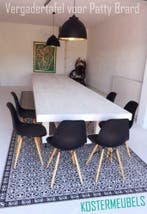 Stamtafel Vergadertafel evt. verrijdbaar- alle maten, HORECA, Vijf personen of meer, Klassiek, robuust, stoer, gezellig, , Rechthoekig