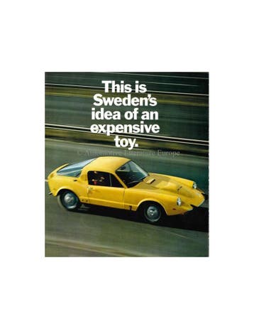 1969 SAAB SONETT V4 BROCHURE ENGELS, Nieuw, Author