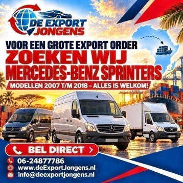 Mercedes-Benz Sprinter verkopen?, Nieuw