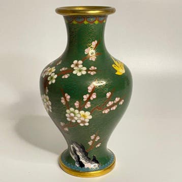 Vaas - Messing - China - VINTAGE VAASEN (Zonder