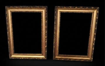 Lijst (2) - Hout, gips, goud, Antiek en Kunst