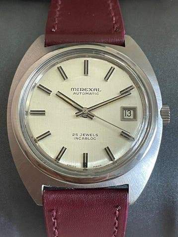 Mirexal - Automatic Incabloc 1960-1969 Men, Sieraden, Tassen en Uiterlijk, Horloges | Heren, Nieuw