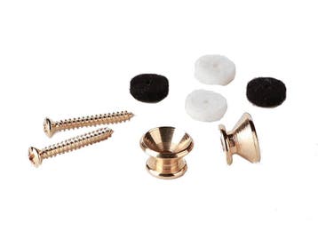Fender Strap Buttons goud 2 stuks, Verzenden, Nieuw