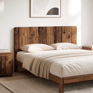 vidaXL Wandgemonteerd Hoofdeinde ZWOLLE Oud hout Bewerkt, Verzenden, Nieuw, Bruin, Hout