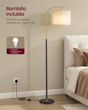 Staande lamp - hoogte verstelbaar van 150 tot 175 cm, Verzenden, Nieuw