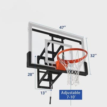 In Hoogte Verstelbare Wand Basketbalring - Indoor Mini Hoop, Verzenden, Nieuw