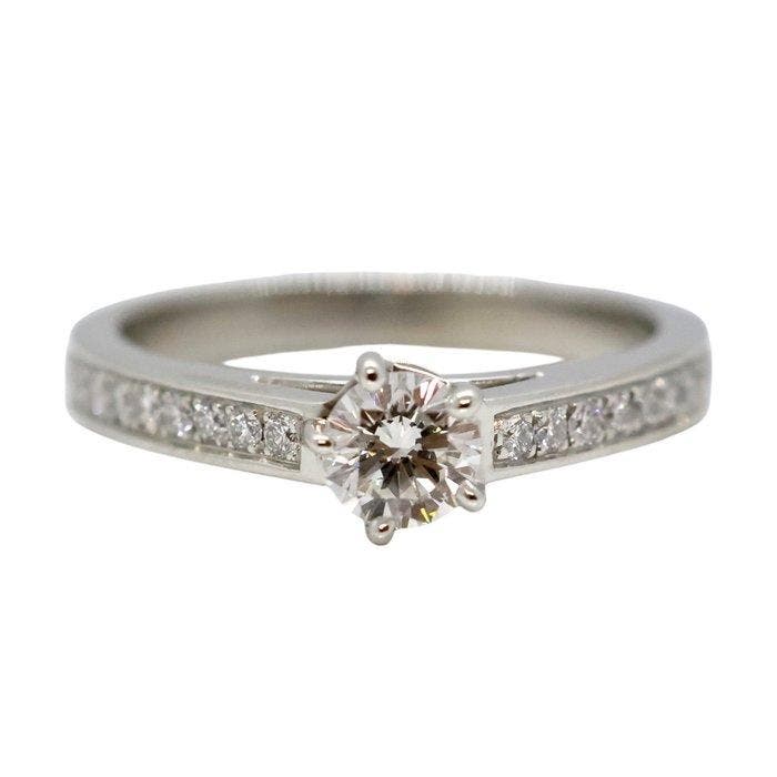 Chaumet - Ring - Frison Solitaire Platina Diamant, Sieraden, Tassen en Uiterlijk, Ringen