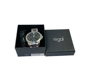 Veiling - Regal Sweden | Zilverkleurig Horloge & Armband Set, Gebruikt