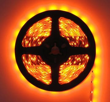 LED STRIP | IP22 | 12V |  5050/60 | ORANJE | 5 METER | 10MM, Nieuw