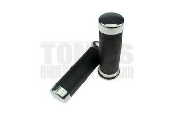 Handvatset Tuning chopper zwart / chroom 22mm / 24mm univ..., Ophalen of Verzenden, Nieuw, Tuning