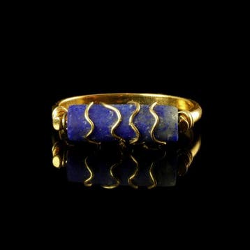 Oud-Romeins, Keizerrijk Ring met draad-omwikkelde Lapis