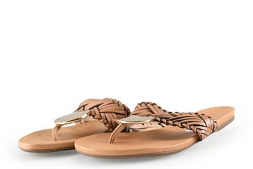 Arezzo Slippers in maat 37 Cognac, Slippers, Overige kleuren, Verzenden, Arezzo