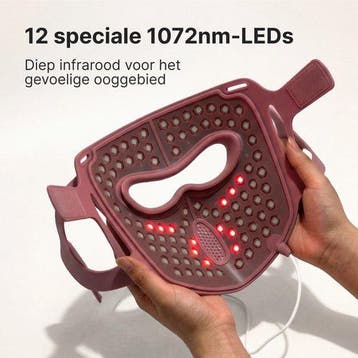 2dekans | Panacea Aurora LED Gezichtsmasker - Rood Licht &, Ophalen of Verzenden, Zo goed als nieuw