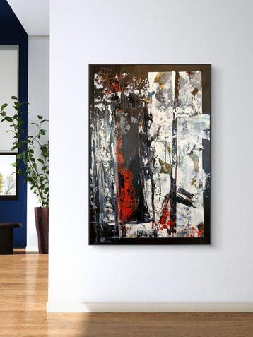 Jana Noldin - Abstract Painting Material traces-1