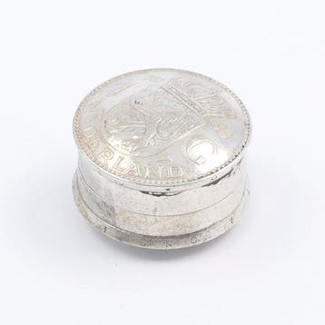NO RESERVE. Muntdoosje. - Doos - .925 zilver