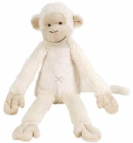 Happy Horse Monkey Mickey Wit 43 cm No. 2 Knuffel, Kinderen en Baby's, Speelgoed | Knuffels en Pluche, Nieuw, Verzenden
