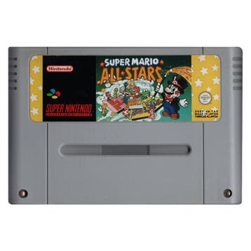 SNES Super Mario All-Stars (Losse Cassette), Spelcomputers en Games, Spelcomputers | Nintendo Super NES, Verzenden, Zo goed als nieuw