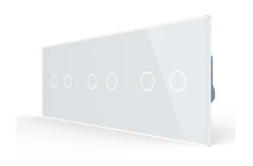 Livolo 2+2+2 Touch Wisselschakelaar | Wit |, Ophalen of Verzenden, Nieuw, Schakelaar