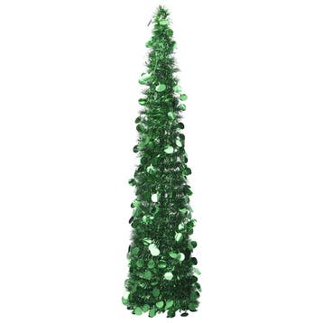vidaXL Kunstkerstboom pop-up 150 cm PET groen, Verzenden, Nieuw
