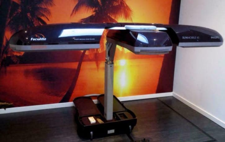 topmodel hb971 philips sunmobile zij gezichtsbruiner 2jr gar, Witgoed en Apparatuur, Zonnebanken en Gezichtsbruiners, Zo goed als nieuw