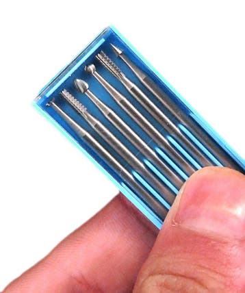 Set van 6 HSS mini freesjes, 0.9x40 mm, 2.35 mm schacht, Ophalen of Verzenden, Nieuw