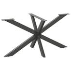vidaXL Eettafelpoot spider vorm 150x78x(72-73) cm staal, Verzenden, Nieuw
