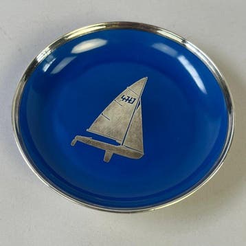 Schaal - Furstenberg - Trinket dish Sailboat 4777 blue -