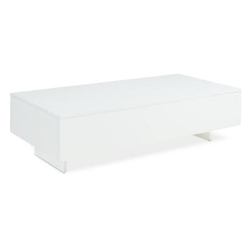 Salontafel Braunschweig 115x55x31 cm wit hoogglans, Huis en Inrichting, Verzenden, Nieuw