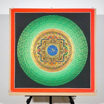 77 cm - NO RESERVE - Large Painting of Tibetan Tradition -