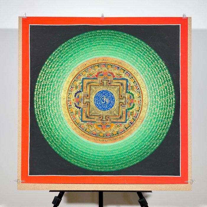 77 cm - NO RESERVE - Large Painting of Tibetan Tradition -, Antiek en Kunst, Kunst | Designobjecten