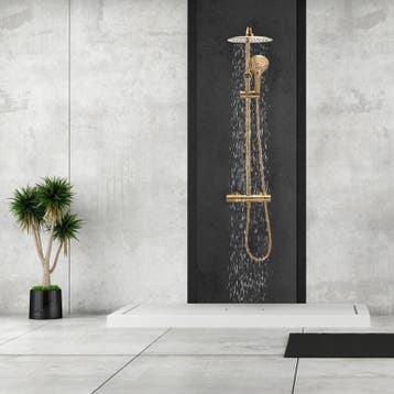 Badkamer Doucheset Goud | Messing | A-kwaliteit, Ophalen of Verzenden, Nieuw, Rvs, Douche