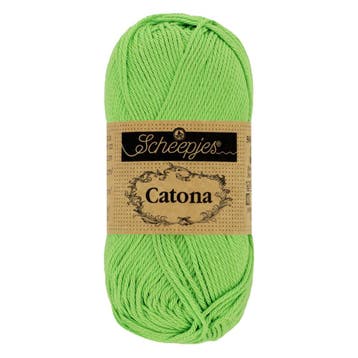 Scheepjes Catona 25g - 513  Apple Granny, Hobby en Vrije tijd, Ophalen of Verzenden, Nieuw, Breien of Haken, Wol of Garen