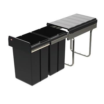 Wesco Double Boy Eco inbouwafvalemmer, inhoud 2 x 15 lit..., Nieuw