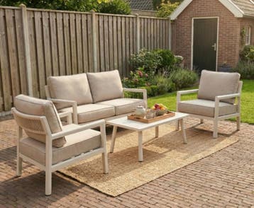 Loungeset aluminium, Nieuw