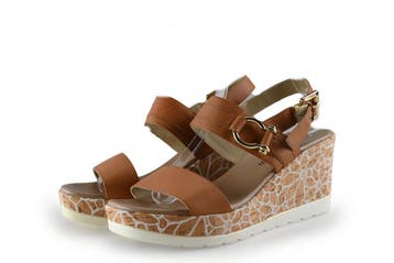 Studio Moda Italiana Sandalen in maat 39 Cognac, Overige kleuren, Verzenden, Studio Moda Italiana, Sandalen of Muiltjes