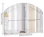 Gebogen Wandspiegel 100×70 cm met Afgeschuind Glas, Verzenden, Nieuw