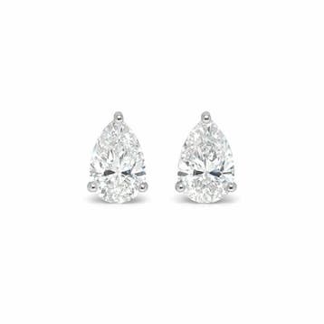 Zonder minimumprijs - Oorbellen - 14 karaat Witgoud -, Sieraden, Tassen en Uiterlijk, Oorbellen, Nieuw