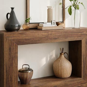 Tribesigns Consoletafel, 120 x 30 x 83,5 cm, bijzettafel, ga, Verzenden, Zo goed als nieuw
