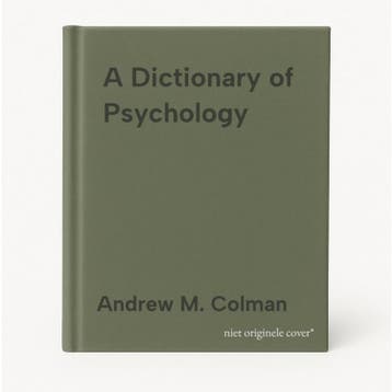 A Dictionary of Psychology - Andrew M. Colman 9780199534067, Verzenden, Gelezen, Andrew M. Colman