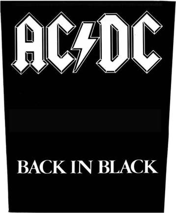 AC/DC - Back in Black - Rugpatch officiële merchandise, Verzamelen, Ophalen of Verzenden, Nieuw, Kleding