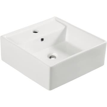 Wiesbaden Larx Opzetwastafel - Vierkant - 41x41x15cm -, Ophalen of Verzenden, Nieuw