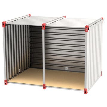 Zelfbouwcontainer open zijde 3m