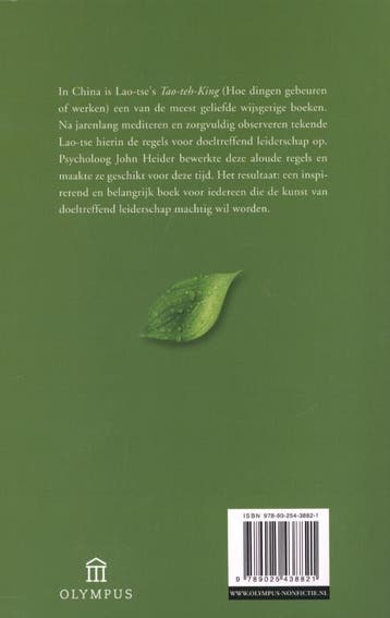 De Tao van leiderschap pandora 9789025438821 John Heider, Verzenden, Zo goed als nieuw, John Heider