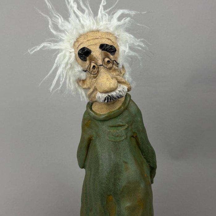 Anna Em - NEW - Super Large Einstein - hand made, Antiek en Kunst, Kunst | Designobjecten
